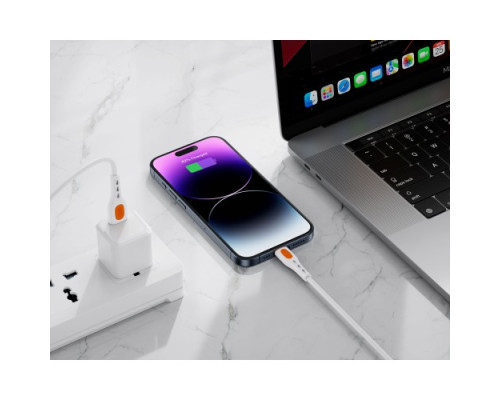 Кабель XO NB280 Jian Yan Series Lightning Data Cable 1M 3A Білий mag-6920680858668140406