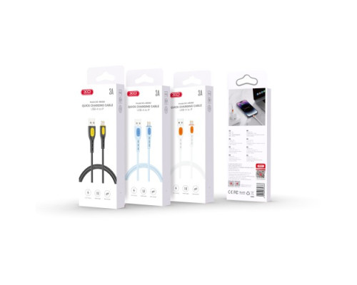 Кабель XO NB280 Jian Yan Series Lightning Data Cable 1M 3A Білий mag-6920680858668140406