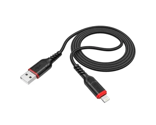 Кабель HOCO X59 Victory charging data for Lightning 2,4A/1m. Black mag-6931474744869143971