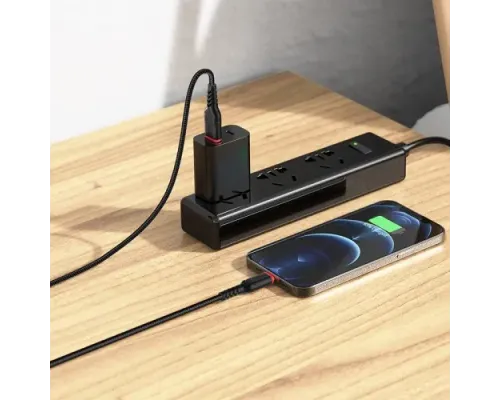 Кабель HOCO X59 Victory charging data for Lightning 2,4A/1m. Black mag-6931474744869143971