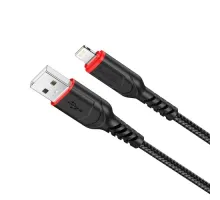 Кабель HOCO X59 Victory charging data for Lightning 2,4A/1m. Black mag-6931474744869143971