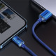 USB кабель Baseus Crystal Shine Series Fast Charging Data Cable USB to iP 2.4A 2m Blue CAJY000103 mag-6932172602727135423