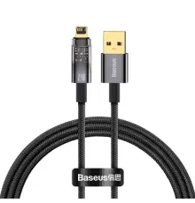USB кабель Baseus Explorer Series Auto Power-Off USB to IP 2.4A 1m Black CATS000401 mag-6932172605759144952