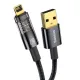 USB кабель Baseus Explorer Series Auto Power-Off USB to IP 2.4A 1m Black CATS000401 mag-6932172605759144952