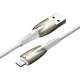 USB кабель Baseus Glimmer Series Fast Charging Data Cable USB to iP 2.4A 1m White CADH000202 mag-6932172617929145682
