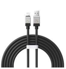 USB кабель Baseus CoolPlay Series Fast Charging Cable USB to iP 2.4A 2m Black CAKW000501 mag-693217262676161644