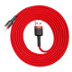 USB кабель Baseus Cafule for Ligtning 1.5A/2m. Black-red CALKLF-C19 (дефект пакув) mag-2000001469620136330