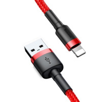 USB кабель Baseus Cafule for Ligtning 1.5A/2m. Black-red CALKLF-C19 (дефект пакув) mag-2000001469620136330