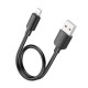 Кабель HOCO X96 Hyper charging data cable iP(L=0.25M) Black mag-69420076093881727