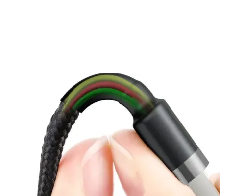 USB кабель Baseus Cafule for Ligtning 2,4A/0,5m. Black-grey CALKLF-AG1 mag-6953156274938144774