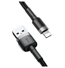 USB кабель Baseus Cafule for Ligtning 2,4A/0,5m. Black-grey CALKLF-AG1 mag-6953156274938144774