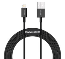 USB кабель Baseus Superior Series Fast Charging Data Cable USB to iP 2.4A 2m Black CALYS-C01 mag-695315620545156003