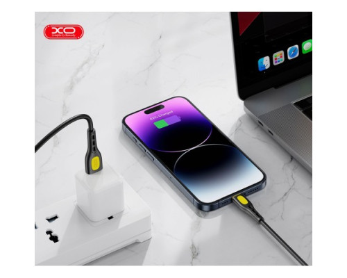 Кабель XO NB280 Jian Yan Series Lightning Data Cable 1M 3A Чорний mag-6920680858675140407