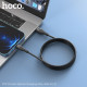 Кабель HOCO X72 Creator silicone charging data cable for Lightning 2,4A/1m. Black mag-6931474761750139629