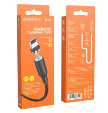 Кабель BOROFONE BX41 Amiable magnetic for Lightning 2.4A/1m чорний mag-6931474738448134274