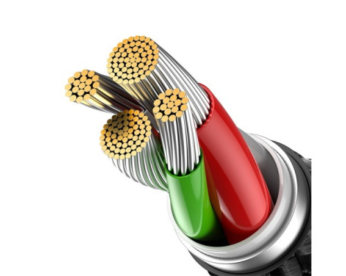 USB кабель Baseus Glimmer Series Fast Charging Data Cable USB to iP 2.4A 2m Black CADH000301 mag-6932172617936132561