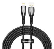 USB кабель Baseus Glimmer Series Fast Charging Data Cable USB to iP 2.4A 2m Black CADH000301 mag-6932172617936132561