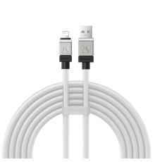 USB кабель Baseus CoolPlay Series Fast Charging Cable USB to iP 2.4A 2m White CAKW000502 mag-693217262677861645