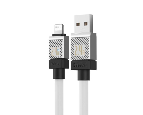 USB кабель Baseus CoolPlay Series Fast Charging Cable USB to iP 2.4A 2m White CAKW000502 mag-693217262677861645