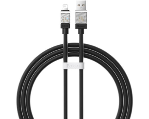 USB кабель Baseus CoolPlay Series Fast Charging Cable USB to iP 2.4A 1m Black CAKW000401 mag-693217262672355971