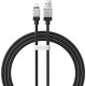 USB кабель Baseus CoolPlay Series Fast Charging Cable USB to iP 2.4A 1m Black CAKW000401 mag-693217262672355971