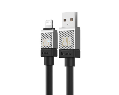 USB кабель Baseus CoolPlay Series Fast Charging Cable USB to iP 2.4A 1m Black CAKW000401 mag-693217262672355971