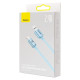 USB кабель Baseus Crystal Shine Series Fast Charging USB to iP 2.4A 1.2m Sky Blue CAJY001103 дефект mag-2000001595909136360