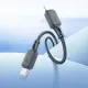 PD Кабель HOCO X101 Assistant silicone charging data cable Type-C to iP 27W/1m. Black mag-6942007604017154182