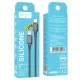 PD Кабель HOCO X101 Assistant silicone charging data cable Type-C to iP 27W/1m. Black mag-6942007604017154182