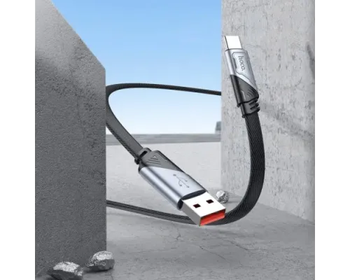 Кабель HOCO U119 Machine charging data cable Type-C 5A/1.2m Black mag-6942007605007144011
