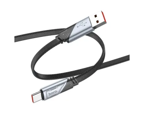 Кабель HOCO U119 Machine charging data cable Type-C 5A/1.2m Black mag-6942007605007144011