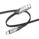 Кабель HOCO U119 Machine charging data cable Type-C 5A/1.2m Black mag-6942007605007144011