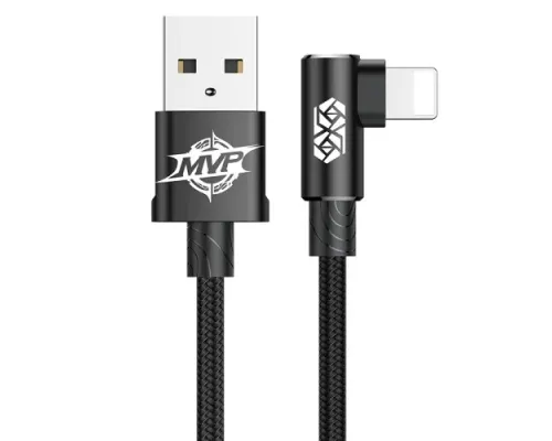 USB кабель Baseus MVP Elbow for Lightning 2A/1m. Black CALMVP-01 mag-6953156263406144175