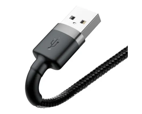 USB кабель Baseus Cafule for Ligthning 2A/3m Black-grey CALKLF-RG1 mag-6953156296305147126