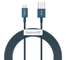 USB кабель Baseus Superior Series Fast Charging Data Cable USB to iP 2.4A 2m Blue CALYS-C03 mag-695315620547556005