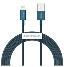 USB кабель Baseus Superior Series Fast Charging Data Cable USB to iP 2.4A 2m Blue CALYS-C03 mag-695315620547556005
