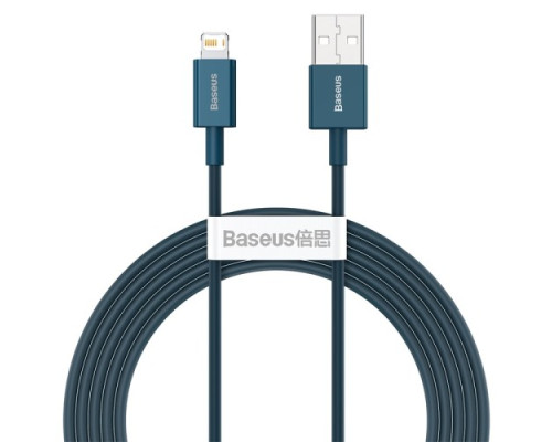 USB кабель Baseus Superior Series Fast Charging Data Cable USB to iP 2.4A 2m Blue CALYS-C03 mag-695315620547556005
