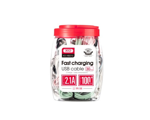 Кабель XO NB212 2.1A USB cable for Lightning (30pcs/Bottle) Мікс mag-69206808289511023