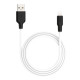 Кабель HOCO X21 Plus Silicone Lightning 2,4A/2m. Black&White mag-6931474713780139085