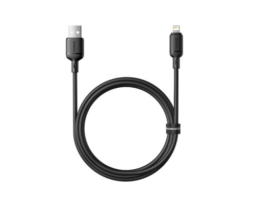 USB кабель Baseus Silky Series USB to Lightning 2.4A 1m Black P10377702113-00 mag-6932172668822133633