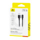 USB кабель Baseus Silky Series USB to Lightning 2.4A 1m Black P10377702113-00 mag-6932172668822133633