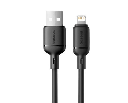 USB кабель Baseus Silky Series USB to Lightning 2.4A 1m Black P10377702113-00 mag-6932172668822133633