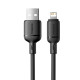 USB кабель Baseus Silky Series USB to Lightning 2.4A 1m Black P10377702113-00 mag-6932172668822133633