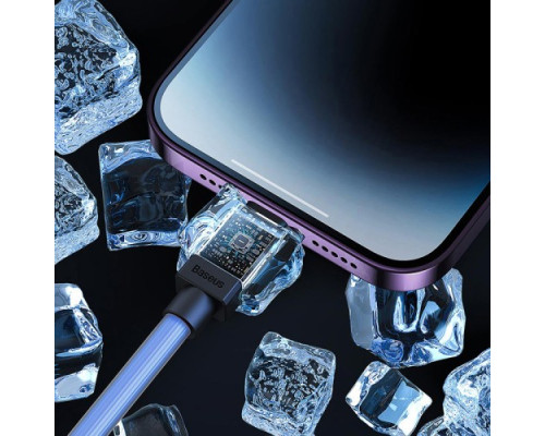 USB кабель Baseus CoolPlay Series Fast Charging Cable USB to iP 2.4A 1m Blue CAKW000403 mag-693217262674755972
