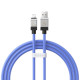 USB кабель Baseus CoolPlay Series Fast Charging Cable USB to iP 2.4A 1m Blue CAKW000403 mag-693217262674755972