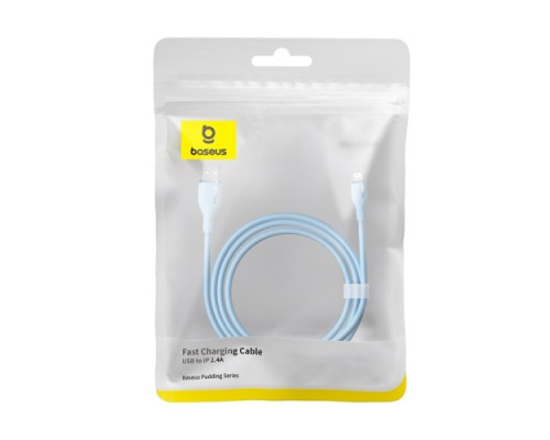 USB кабель Baseus Pudding Series Fast Charging Cable USB to iP 2.4A 2m Galaxy Blue P10355700311-01 mag-693217263419354593