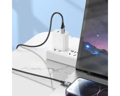 Кабель BOROFONE BX101 Creator for Lightning 2,4A/1m чорний mag-6941991108235152223