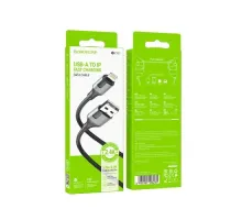 Кабель BOROFONE BX101 Creator for Lightning 2,4A/1m чорний mag-6941991108235152223