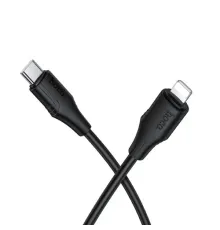 PD Кабель HOCO X124 Bien PD27W silicone charging data cable iP/1m Black mag-6942007664387154066