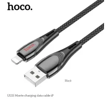 Кабель HOCO U133 Monte charging data cable iP 1,2 m. Black mag-6942007618274144420